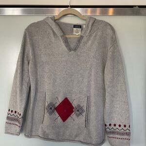 Cousin Johnny Gray Knit Sweater Small XL